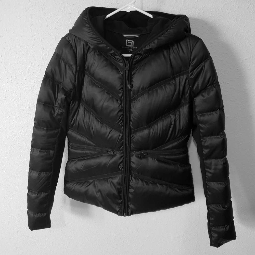 Blanc Noir Hooded Down Puffer Jacket